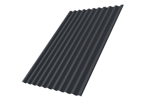 Профнастил С21R 0.45 PE RAL 7024 мокрый асфальт