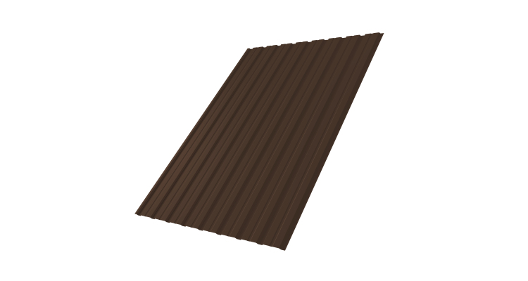 Профнастил С10В Дачный PE RAL 8017 шоколад