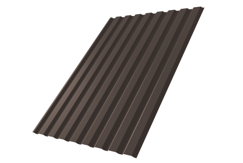 Профнастил С20А 0,5 PurPro Matt 275 RR 32 темно-коричневый