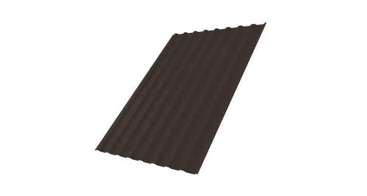 Профнастил С20B 0,45 Drap TR RR 32 темно-коричневый