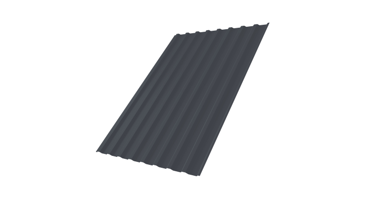 Профнастил С20B 0,5 Drap RAL 7024 мокрый асфальт