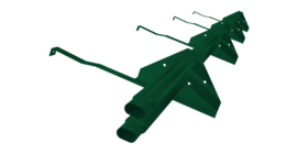 Снегозадержатель трубчатый для натуральной черепицы Стандарт RAL 6005 3м (профиль до 50мм)